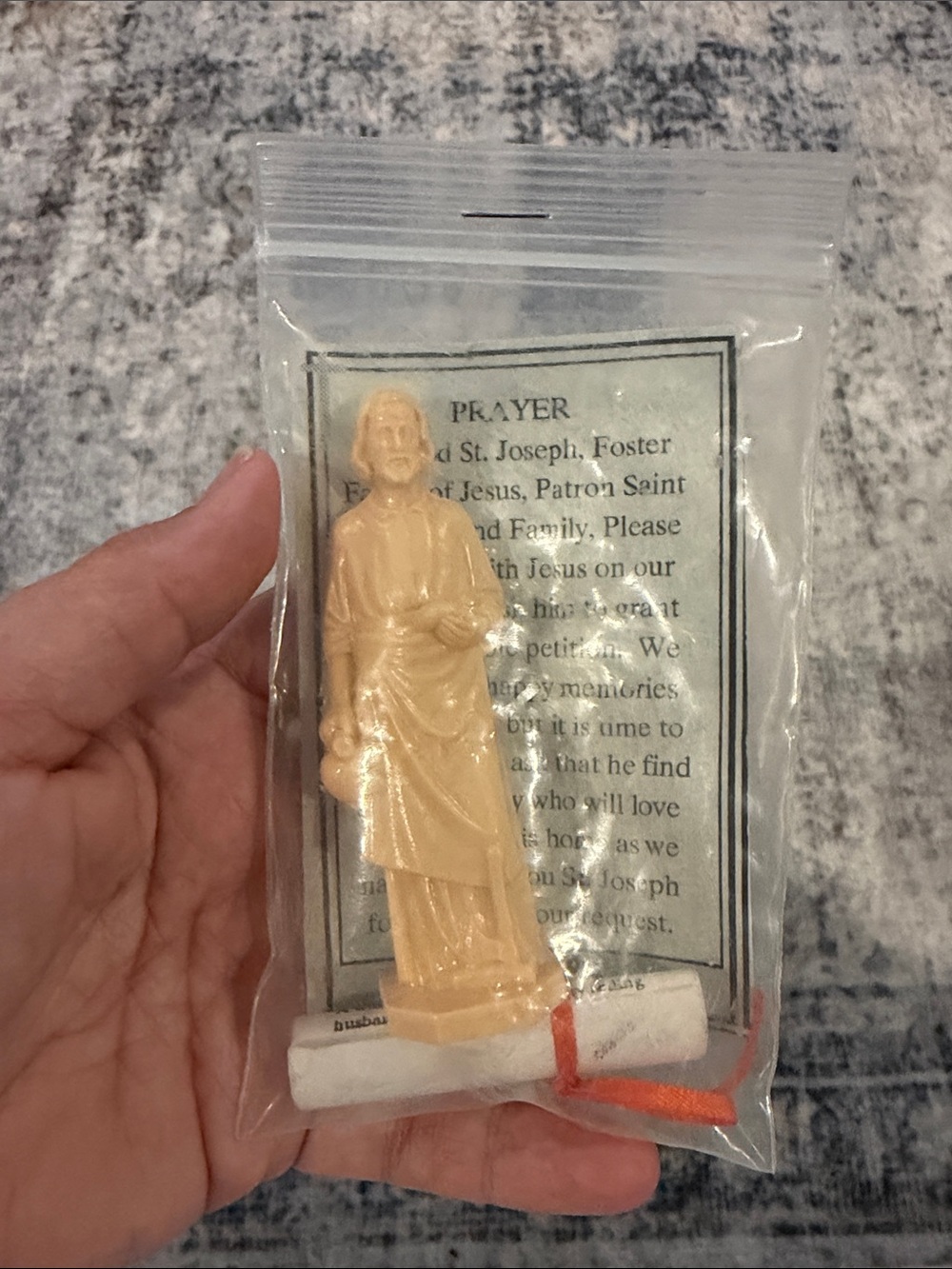 St. Joseph home selling statue kit with prayer sheet
